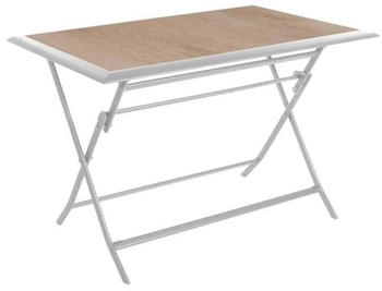 Hesp&eacute;ride Azua rectangular folding garden table 110 x 71 x 71 cm White