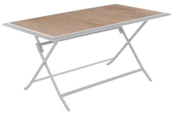 Hespéride Azua rectangular folding garden table 150 x 80 x 71 cm White