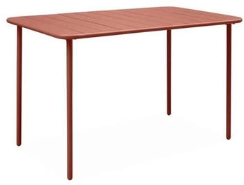 sweeek Amelia garden table for 4 people 120 x 70 cm Terracotta