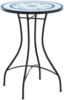 vidaXL Mosaic bistro table 50 x 70 cm ceramic blue/white (4003399)