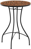 vidaXL Mosaik-Bistrotisch Terrakotta &Oslash;50x70 cm Keramik