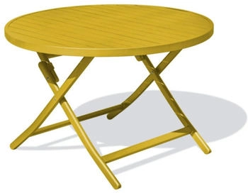 DCB Garden Marius Round table 110 cm mustard