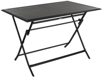 Hesp&eacute;ride Azua rectangular folding garden table 110 x 71 x 71 cm Graphite
