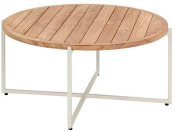 Applebee Condor Loungetisch Ø94x44cm Aluminium/Teak Natur