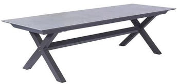 LC Home Vancouver Ausziehtisch 280/340/400x100cm Aluminium/Glaskeramik Dunkelgrau