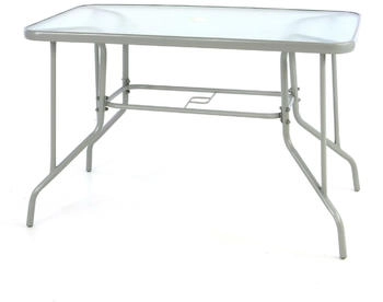 VCM Bistrotisch mit Glasplatte 110x60x72 cm