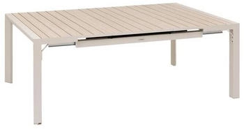 Hesp&eacute;ride Evasion extendable garden table 202 x 142 cm Linen Clay