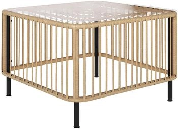 Outsunny Gartentisch 65x 65 x 43 cm natur