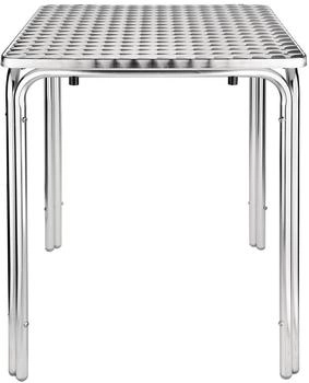 Bolero Quadratischer Bistrotisch Edelstahl 4 Beine 60cm (CG837)