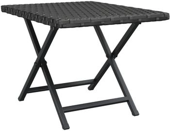 vidaXL Klapptisch Poly Rattan Schwarz (362251)