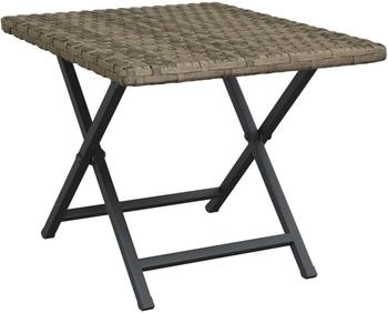 vidaXL Klapptisch Grau 45x35x32 cm Poly Rattan (362252)