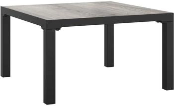 vidaXL Garten-Couchtisch Grau DPC und Stahl