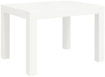 vidaXL Gartentisch weiß PP (9839.364728)