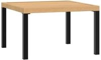 vidaXL Garten-Couchtisch Schwarz 65x65x40 cm Aluminium