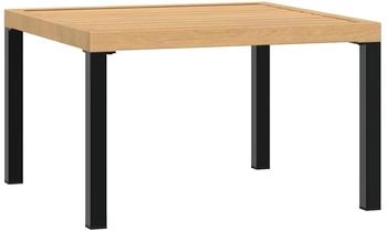 vidaXL Garten-Couchtisch Schwarz Aluminium (9839.4008573)