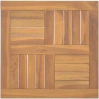 Tischplatte Quadratisch 50x50x2,5 Cm Massivholz Teak Vidaxl