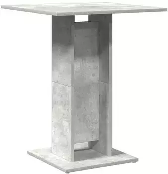 vidaXL Bistrotisch Betongrau 60x60x75 cm Holzwerkstoff