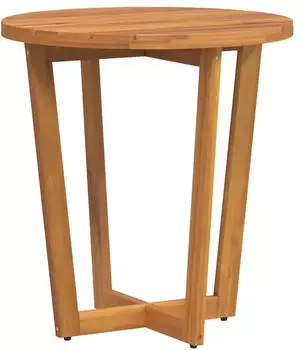 vidaXL Garten-Beistelltisch Rund Ø70x75 cm Massivholz Akazie
