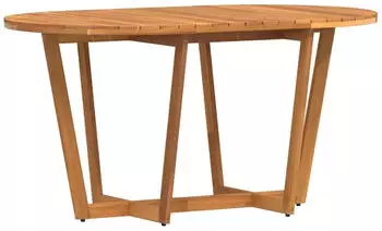 vidaXL Garten-Esstisch Oval 150x90x75 cm Massivholz Akazie
