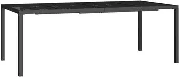 vidaXL Gartentisch Anthrazit 200x100x72 cm Stahl