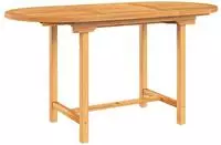 vidaXL Gartentisch Ausziehbar 110-160x80x75 cm Massivholz Teak