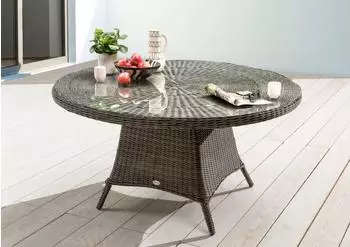 Destiny Luna rund Ø150x75cm Polyrattan vintage grau