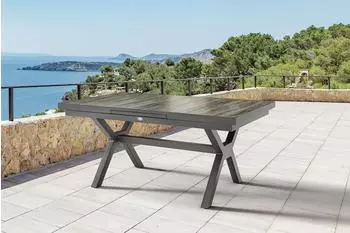 Destiny Garda 160/210x100x75cm ausziehbar grau