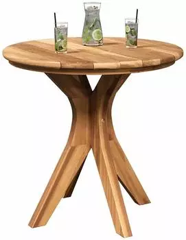 vidaXL Beistelltisch Braun 55 x 55 x 51 cm Massivholz Teak