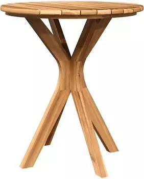 vidaXL Beistelltisch Braun 70 x 70 x 75 cm Massivholz Teak