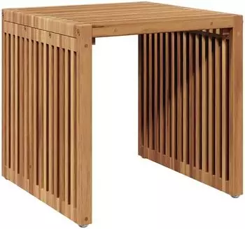 vidaXL Garten-Beistelltisch Braun 45 x 42,5 x 45 cm Massivholz Teak
