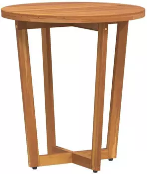 vidaXL Garten-Beistelltisch Rund Ø55x60 cm Massivholz Akazie