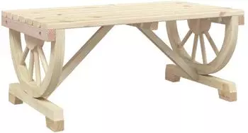 vidaXL Garten-Couchtisch 90x50x40 cm Massivholz Tanne
