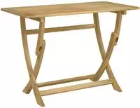vidaXL Gartentisch Klappbar 110x55x75 cm Massivholz Akazie