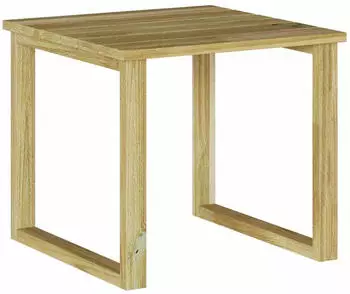 vidaXL Tisch Natur 40 x 40 x 36 cm Imprägniertes Kiefernholz