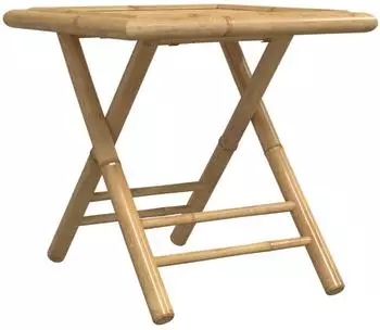 vidaXL Gartentisch Klappbar 45x45x45 cm Bambus