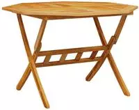 Gartentisch Klappbar &Oslash;110x75 Cm Massivholz Akazie - Vidaxl