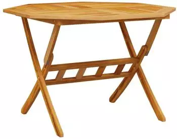 vidaXL Gartentisch Klappbar &Oslash;110x75 cm Massivholz Akazie