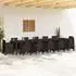 vidaXL Gartentisch Braun 400 x 100 x 73 cm Poly-Rattan