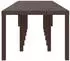 vidaXL Gartentisch Braun 400 x 100 x 73 cm Poly-Rattan