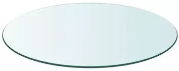 vidaXL Tischplatte aus gehärtetem Glas rund 400 mm