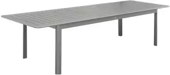 sweeek Seattle extendable garden table for 10 people Khaki