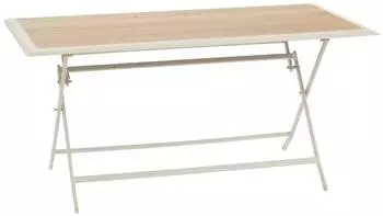 Hesp&eacute;ride Azua garden table 6 persons beige 150 x 80 cm