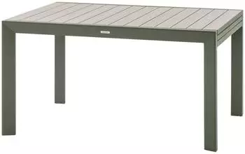 Hesp&eacute;ride Evasion extendable garden table 10 persons linen laurel green