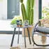 Hespéride Saona round side table matte graphite 50 x 45 cm