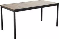 Keter Signature Porto Tisch 160 cm Eschenholz und Schwarz Stahl