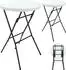 Casaria Stehtisch klappbar 2er-Set Kunststoff Ø72cm Weiß