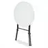 Casaria Stehtisch klappbar 2er-Set Kunststoff Ø72cm Weiß