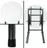 Casaria Stehtisch klappbar 2er-Set Kunststoff Ø72cm Weiß