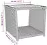 vidaXL Beistelltisch mit Holzplatte Grau Poly Rattan & Akazienholz (319559)