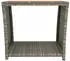 vidaXL Beistelltisch mit Holzplatte Grau Poly Rattan & Akazienholz (319559)